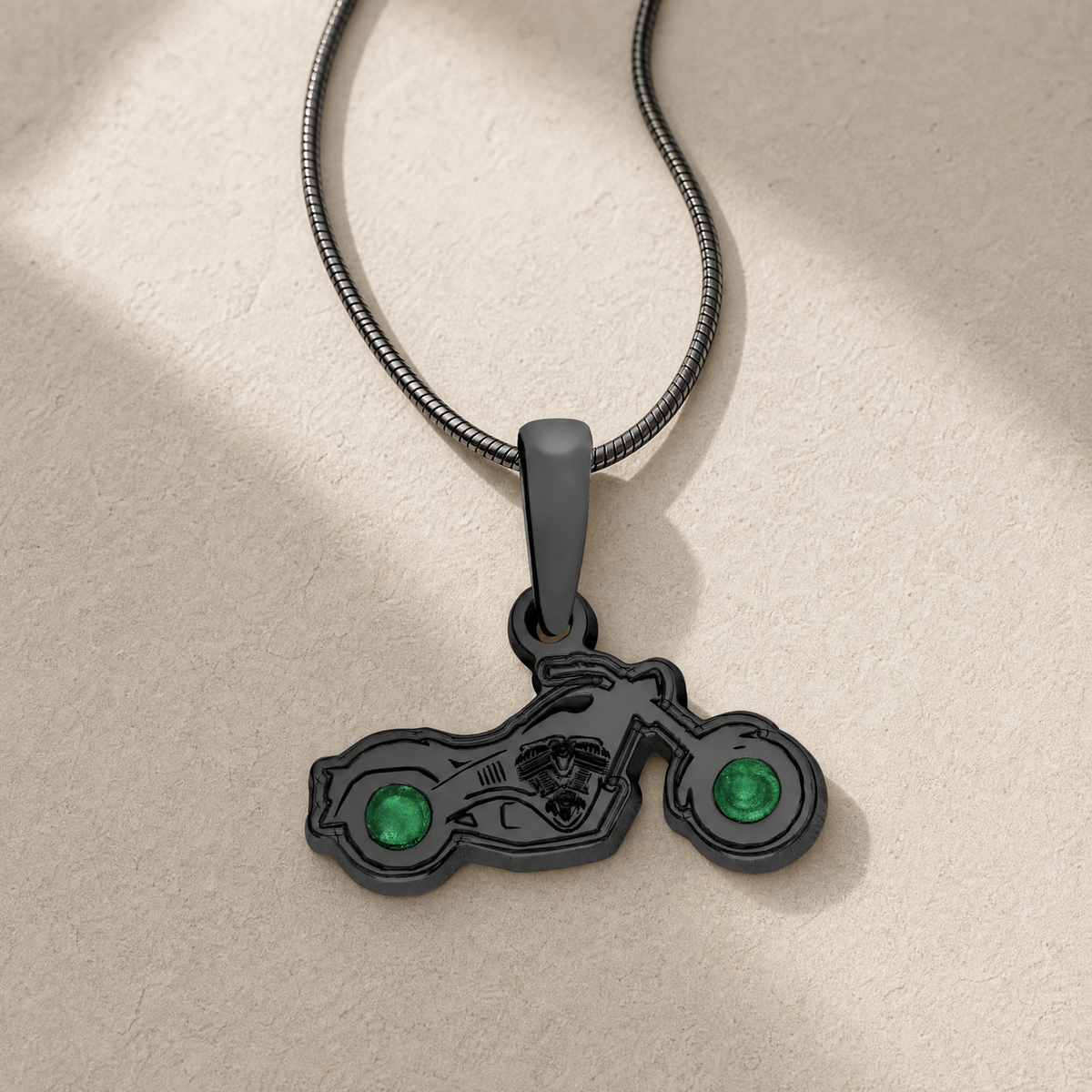 Riding Along Black Finish with Seafoam Ash Resin Jewelry