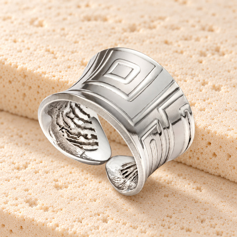 Midas Sterling Silver Fingerprint Ring