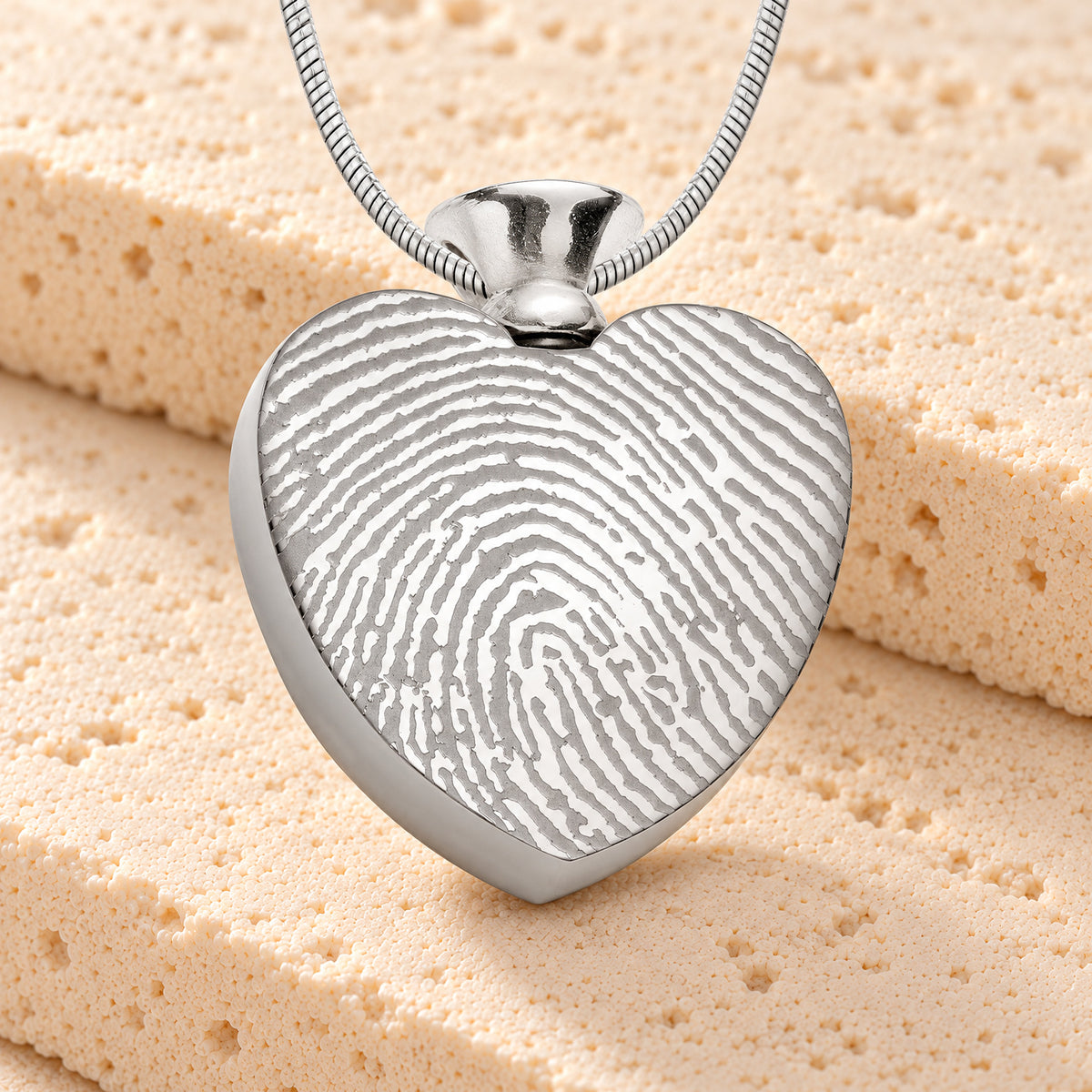 Stainless Everlasting Journey Fingerprint Necklace — main