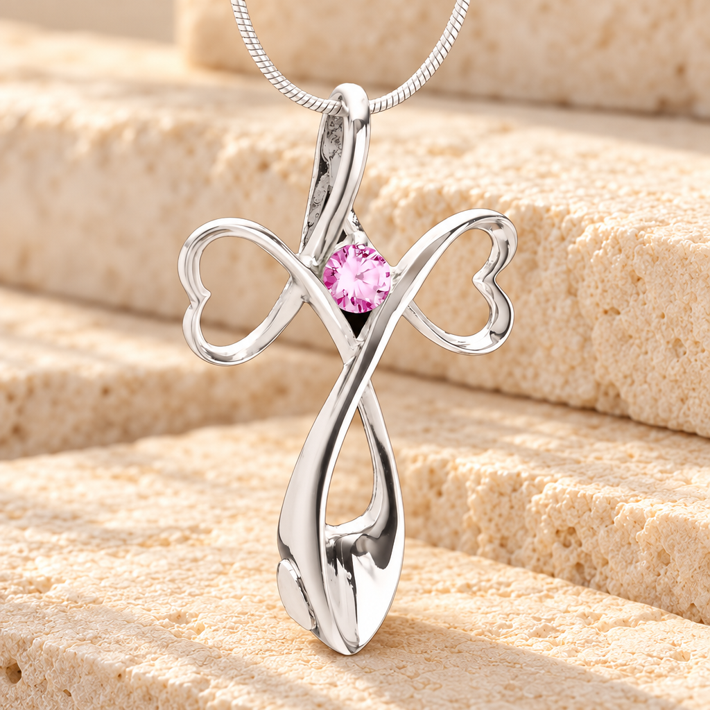 Pink Peaceful Moments Memorial Jewelry — main — evr6091p