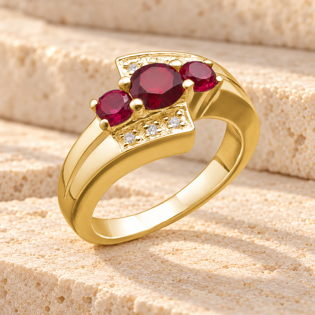 Women's 14K Gold Shimmer Cremation Ring — main — evr6353kg