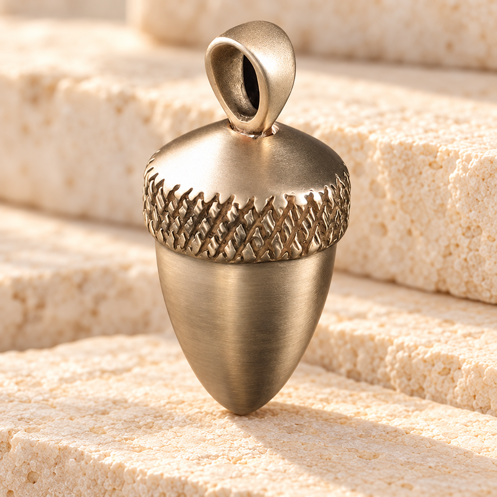 Bronze Acorn Cremation Keepsake — main — evr127br