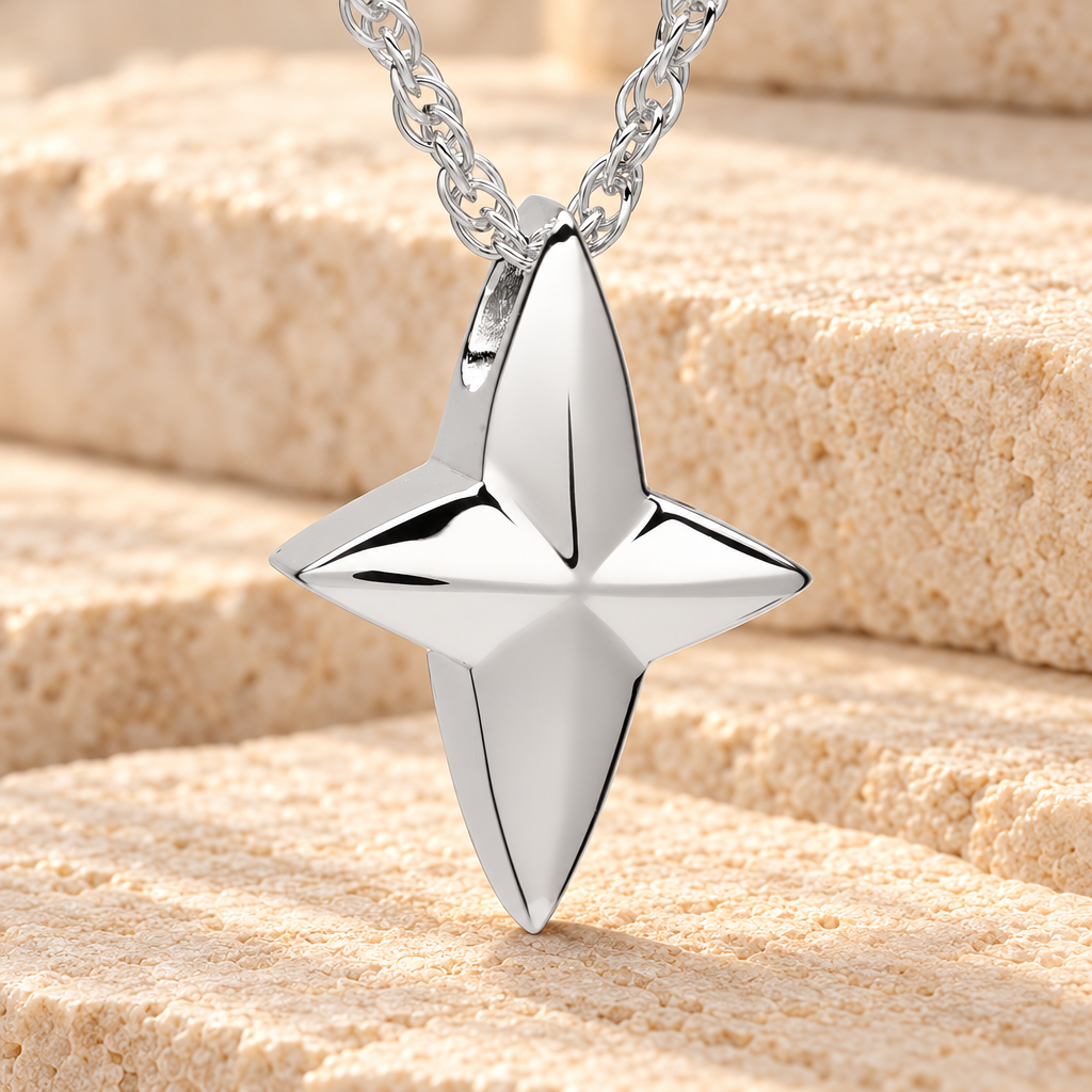 14k White Gold Ambitious Cross Jewelry Pendant — main — evr6306wg