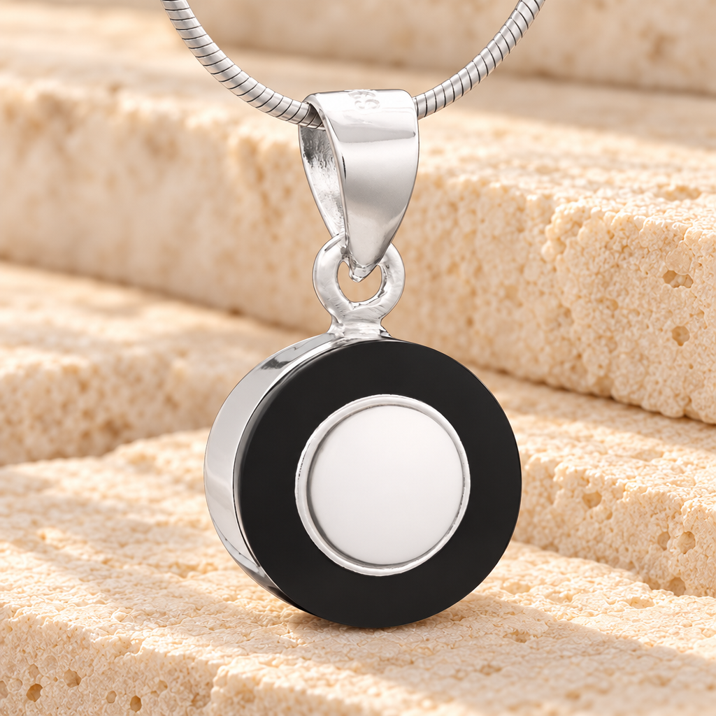 Black Moonlight Cremation Jewelry — main — evr6509b