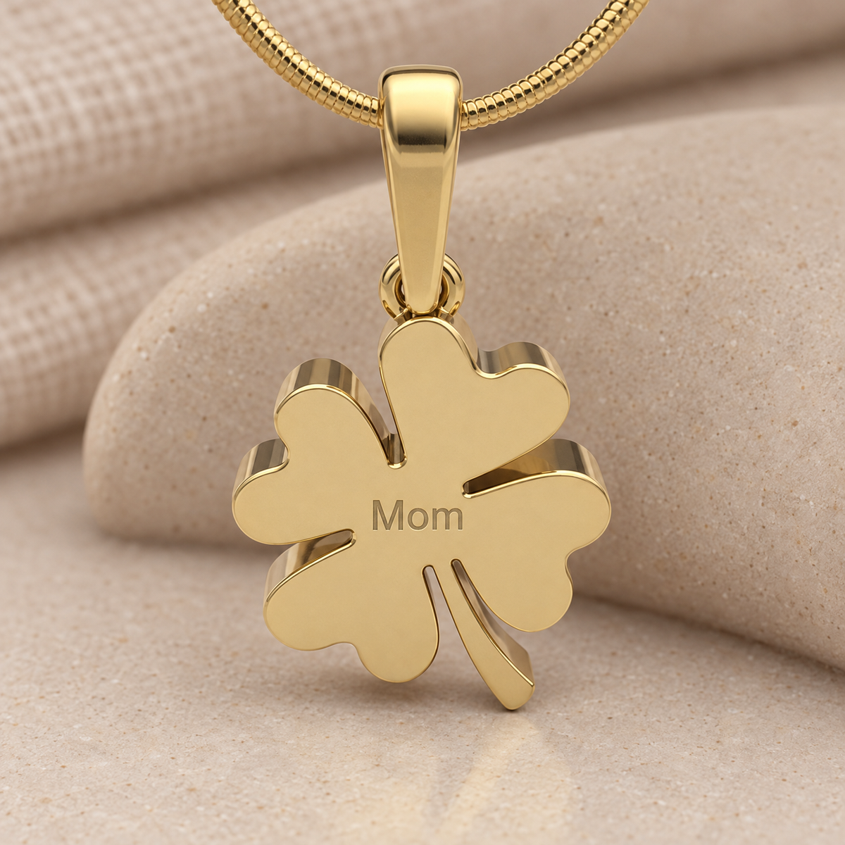 Gold Plated Irelyn Forever Sealed Memorial Jewelry — rear engraving — evr20011gfs