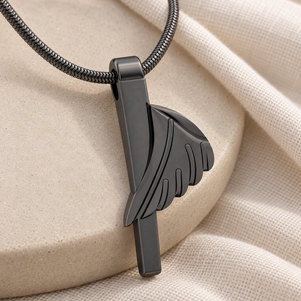 Black Inspiration Forever Sealed Memorial Jewelry — alternate view — evr6194bfs