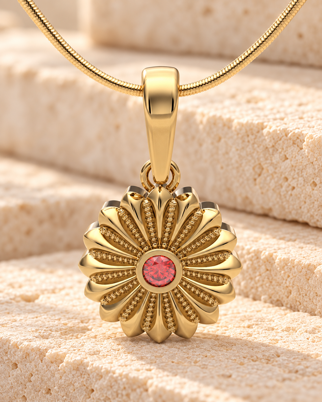 Gold Plated Birthstone Flowers Forever Sealed Memorial Jewelry — main — evr20004gfs