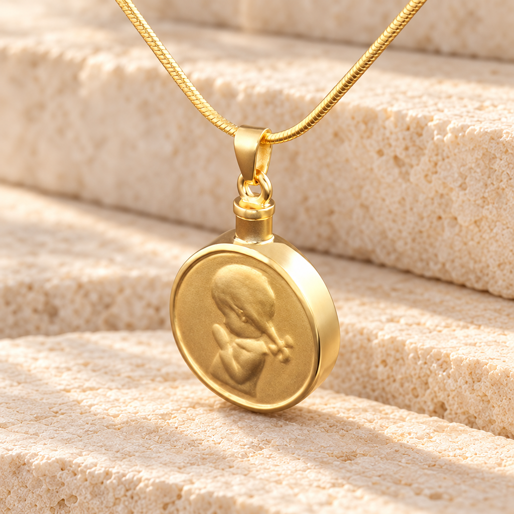 Gold Vermeil "Girl" Jewelry Urn — main — evr177gv