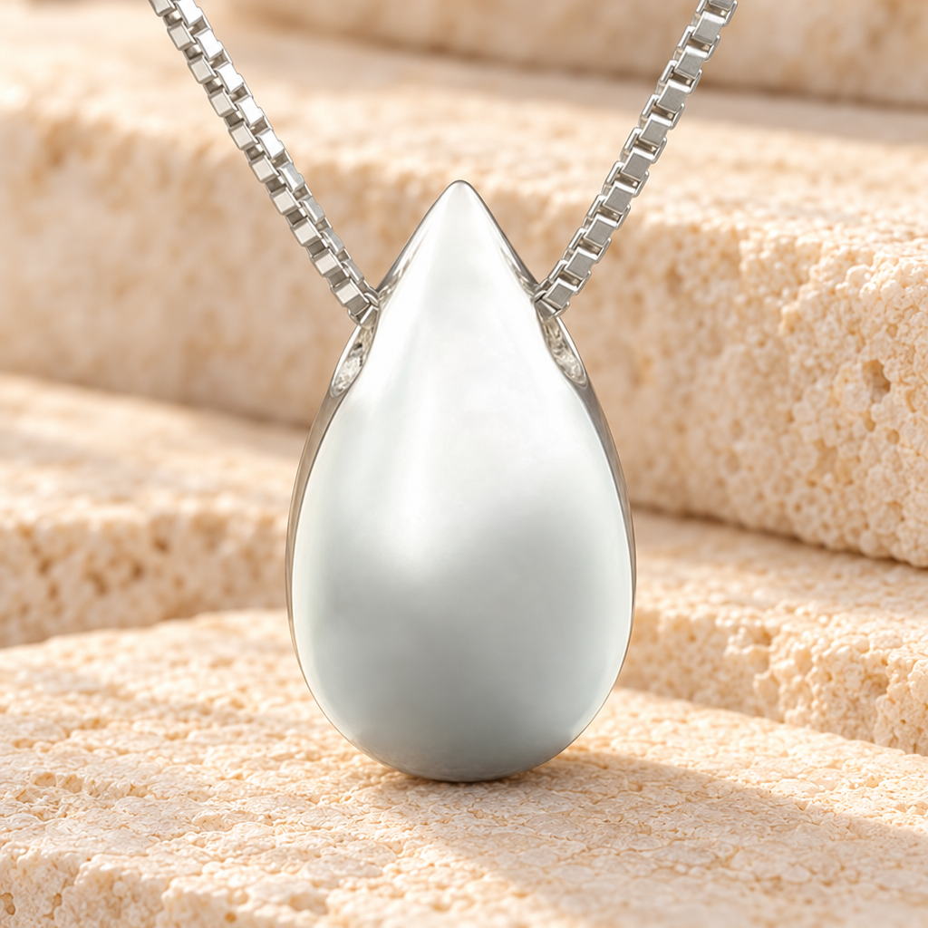 Sterling Silver Teardrop Cremation Keepsake — main — evr122ss