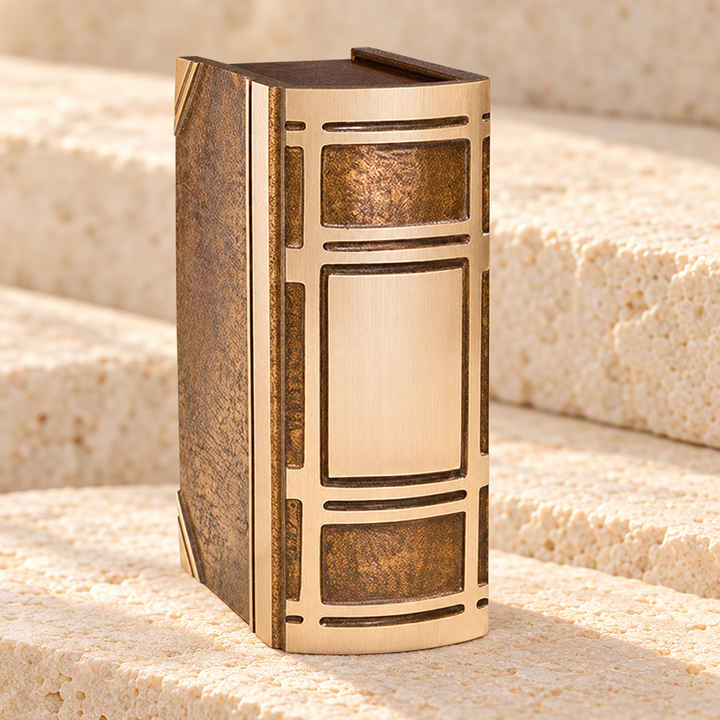 Bronze Book Cremation Urn