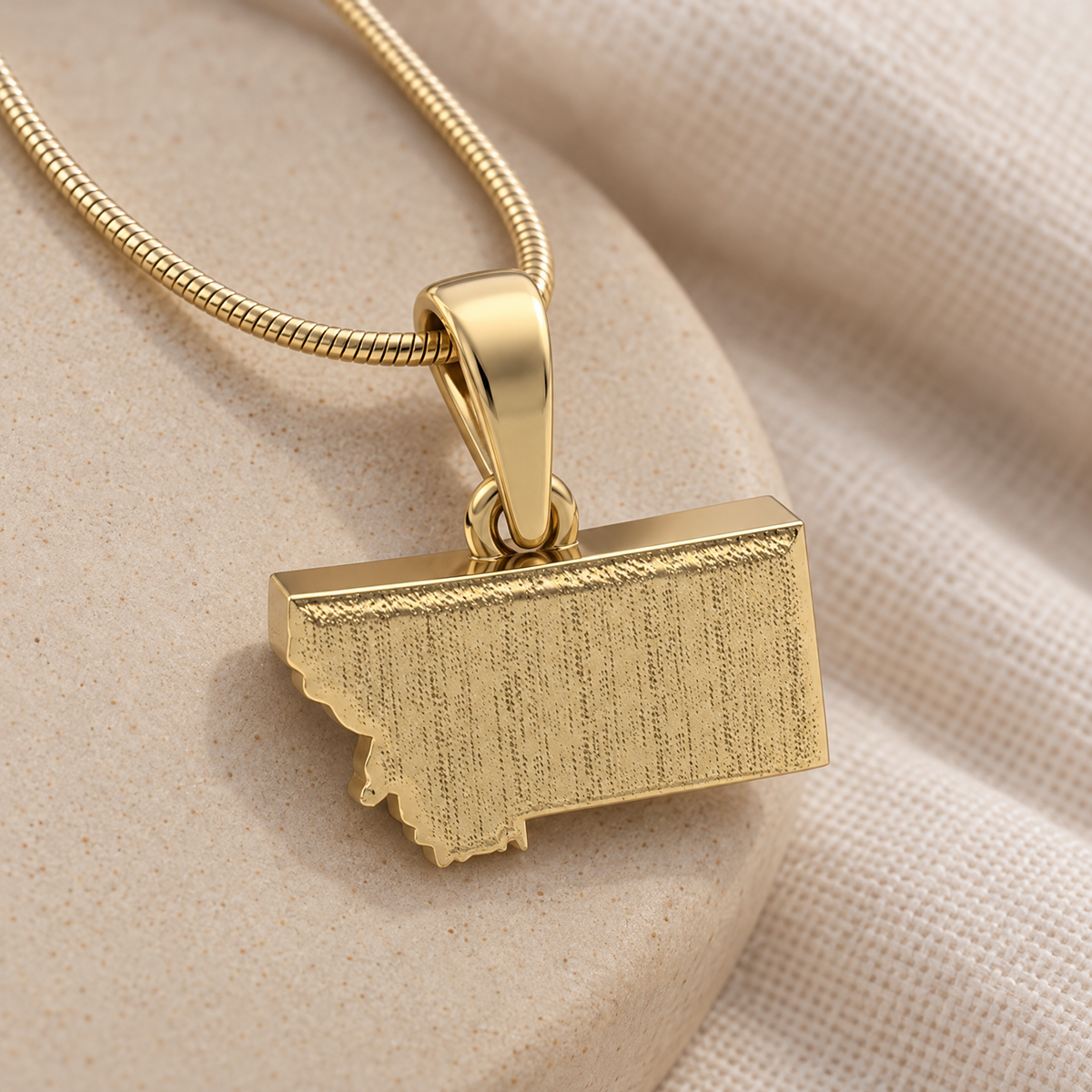 Gold Plated My State Forever Sealed Memorial Jewelry — alternate view — evr20033gfs