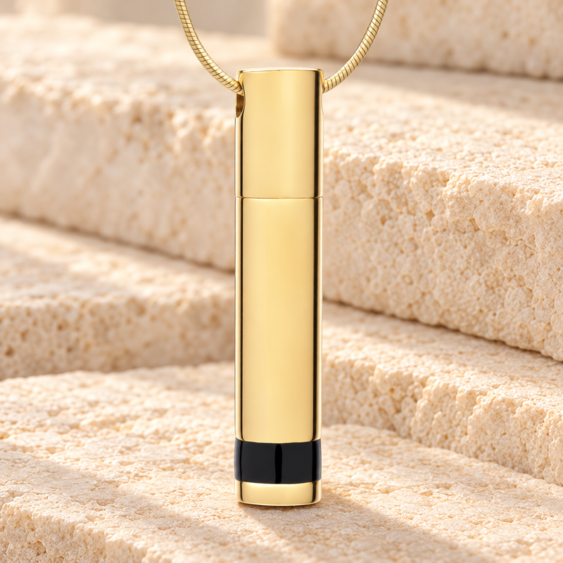 Forever Collection Gold Plated Hero Cremation Necklace