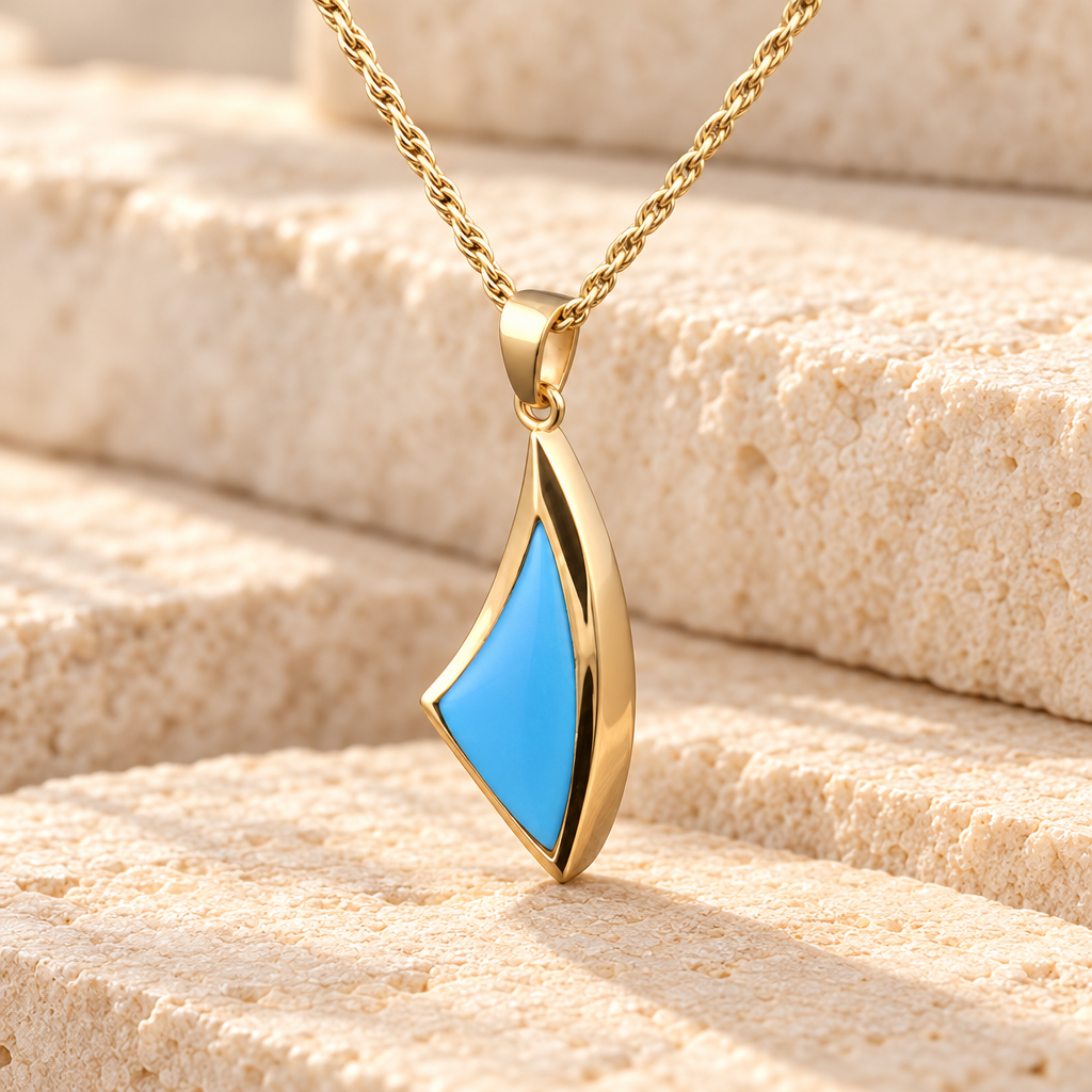 14k Gold Turquoise Sail Away Jewelry Urn — main — evr6064kg