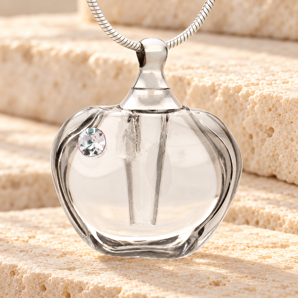 Glass Locket Dawn Cremation Charm — main — evr2006