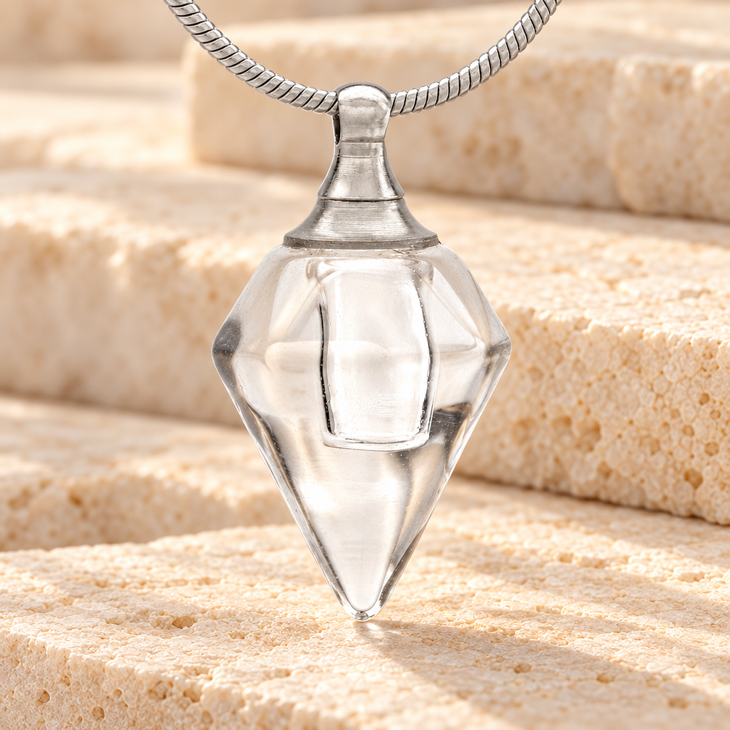 Glass Locket Clear Tops Cremation Jewelry — main — evr2536cl