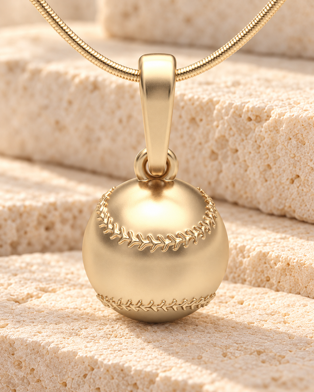 Solid 14k Gold Baseball Forever Sealed Memorial Jewelry — main — evr20045kgfs