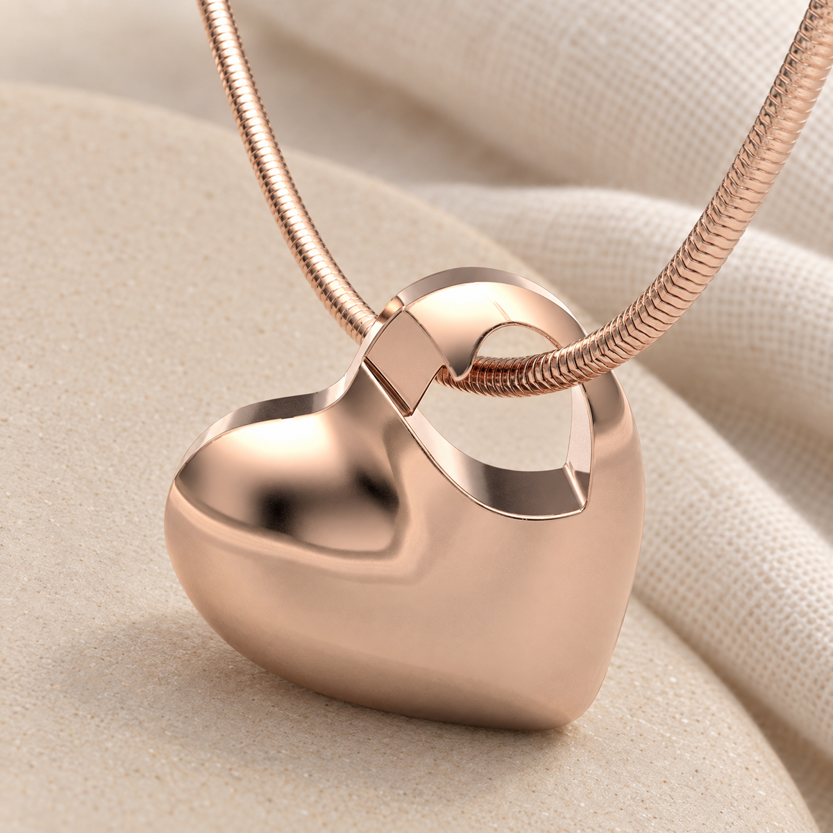 Small Candid Heart Rose Plated Forever Sealed Jewelry — alternate view — evr6227rgfs
