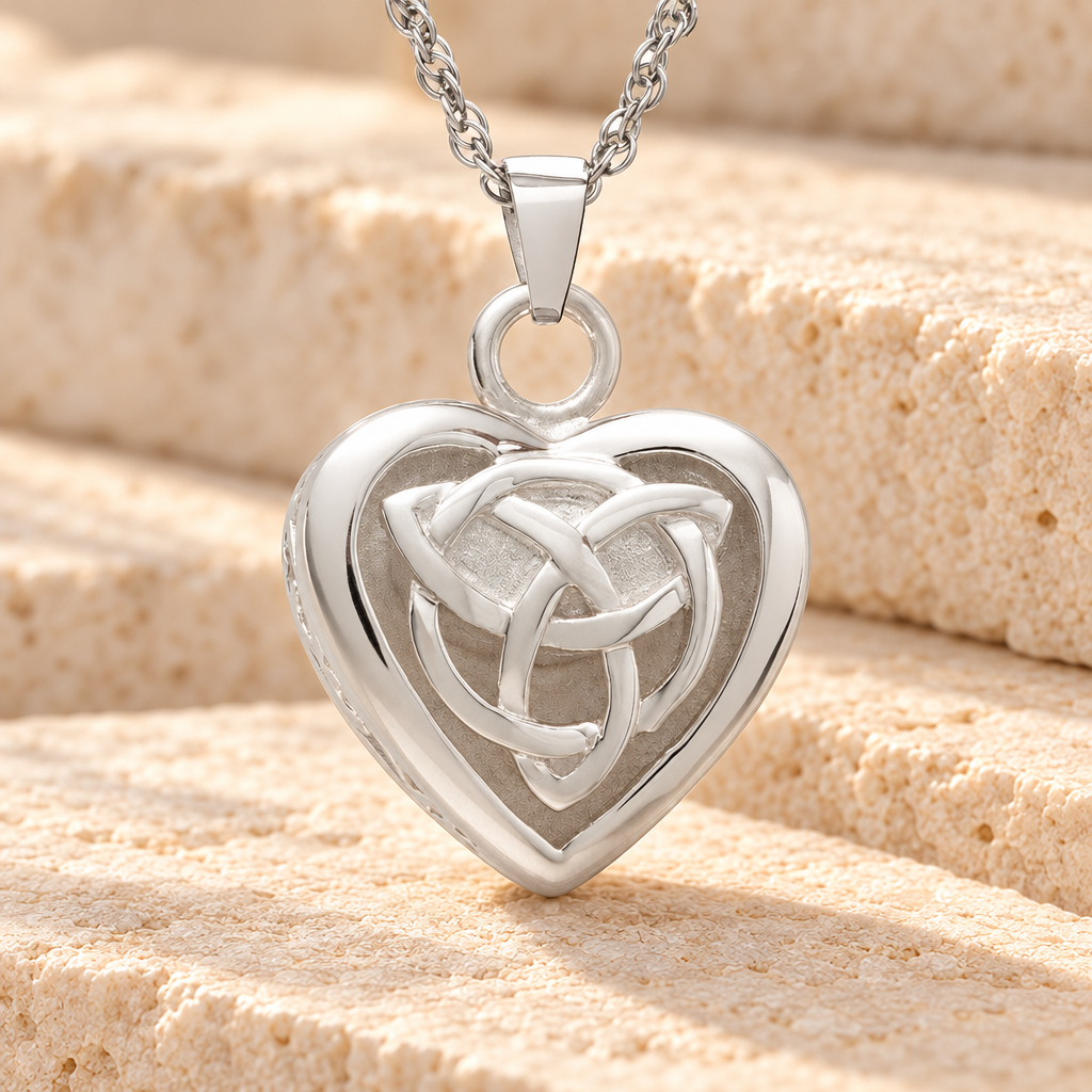 14k White Gold Transcending Heart Memorial Pendant — main — evr6316wg