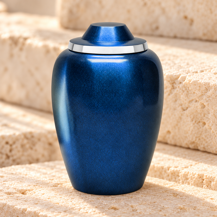 Blue Whispers Cremation Urn