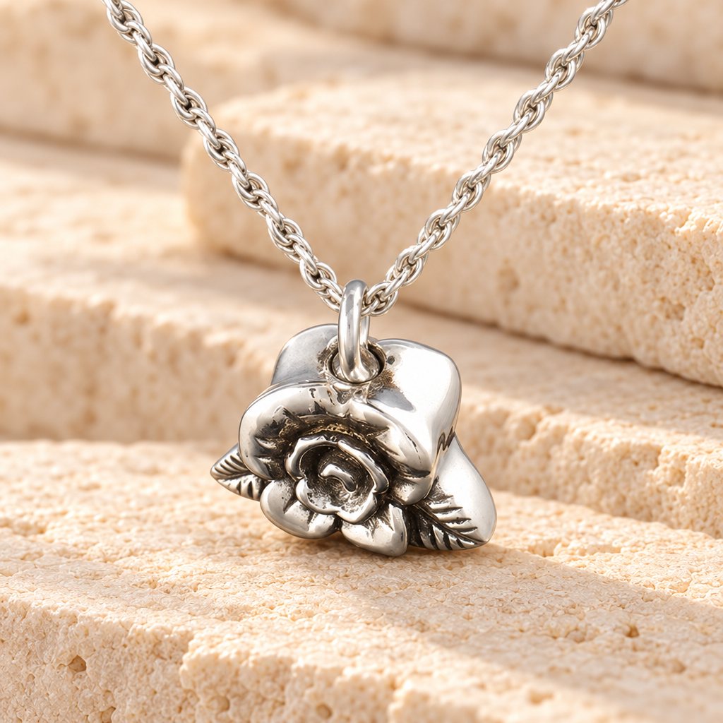 Rose Petal Cremation Cremation Keepsake — main — evr518ss