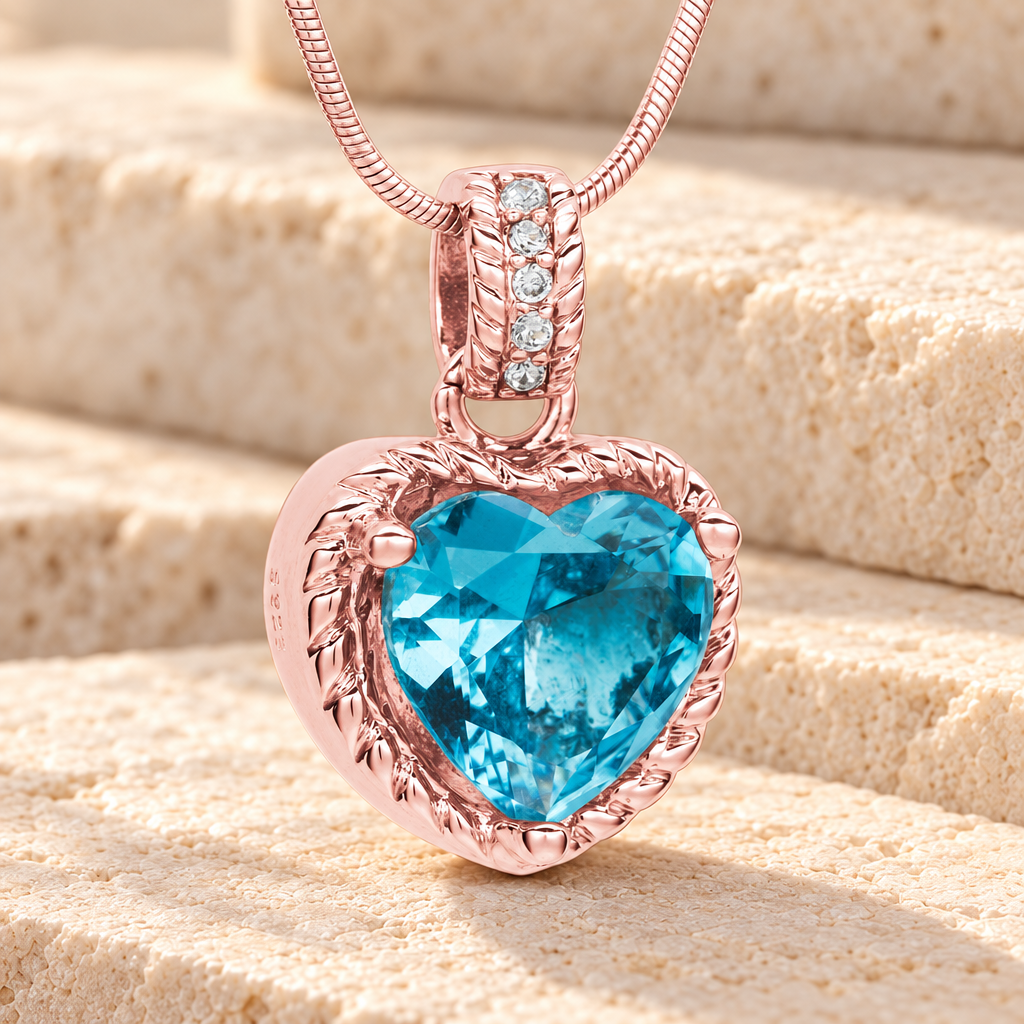 Rose Gold Sea of Hearts Cremation Jewelry — main — evr6481rg