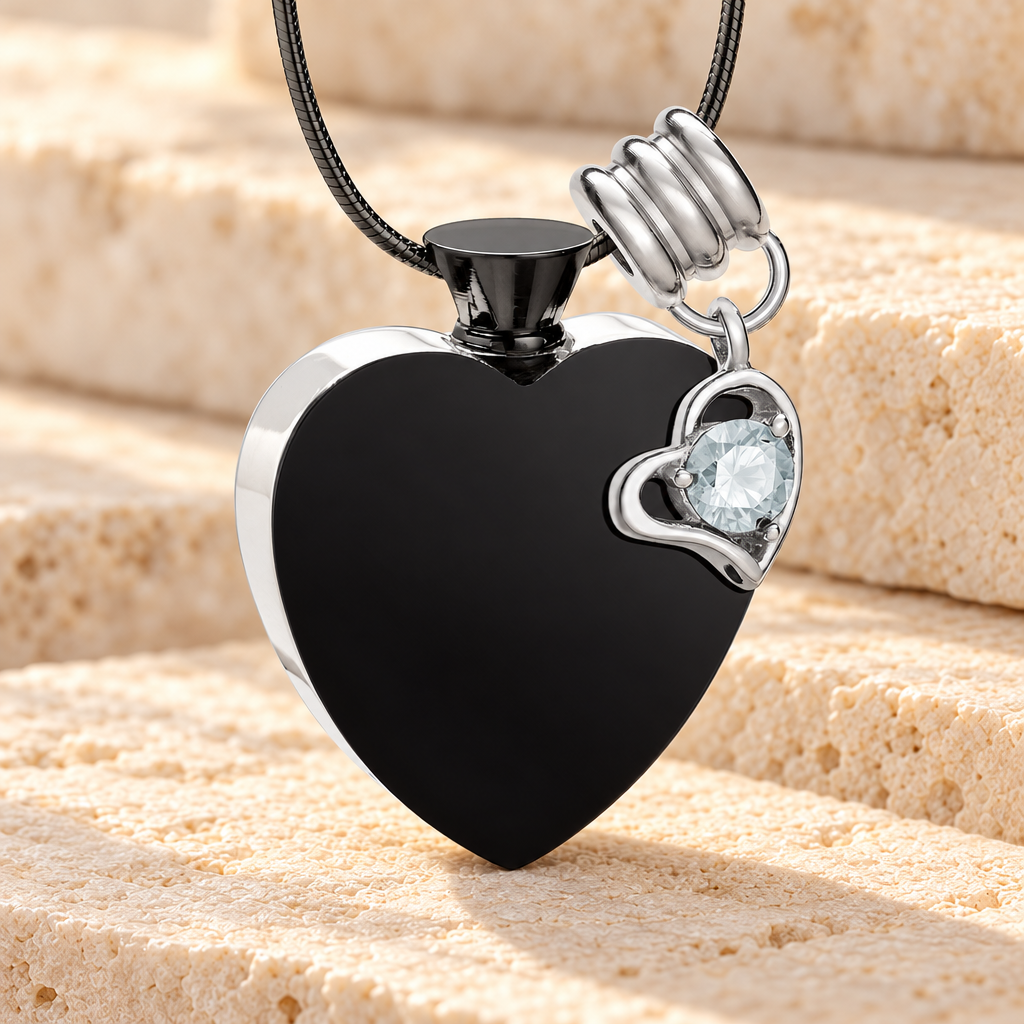 Stainless April Everlasting Journey Urn Pendant — main — evr5013apr