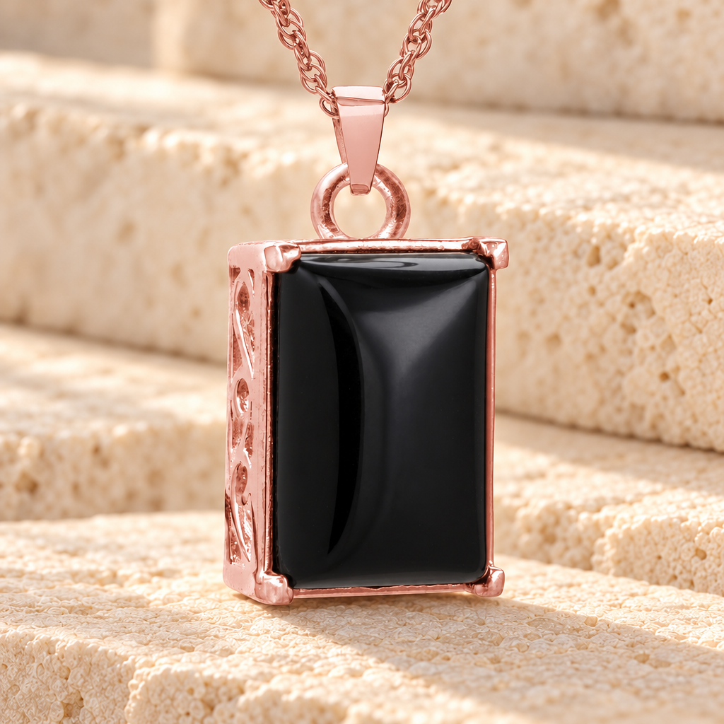14K Rose Gold Devotion Funeral Jewelry — main product image