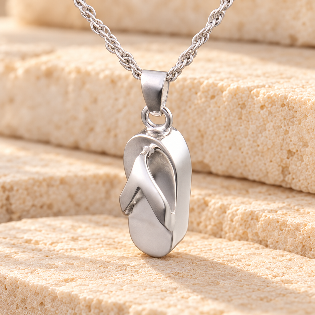 Sterling Silver Beach Funeral Jewelry — main — evr595ss