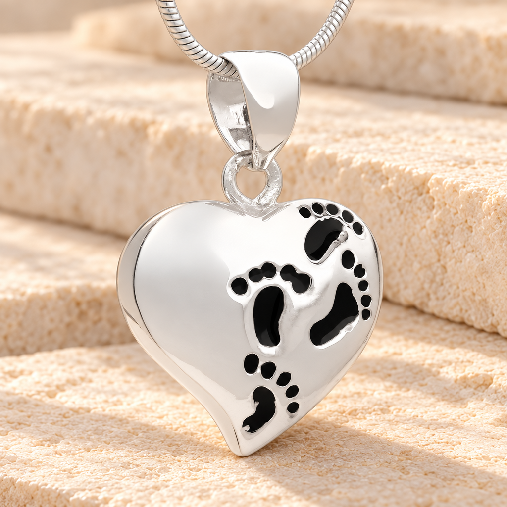 Silver Plated Wandering Heart Memorial Jewelry — main — evr6177ss