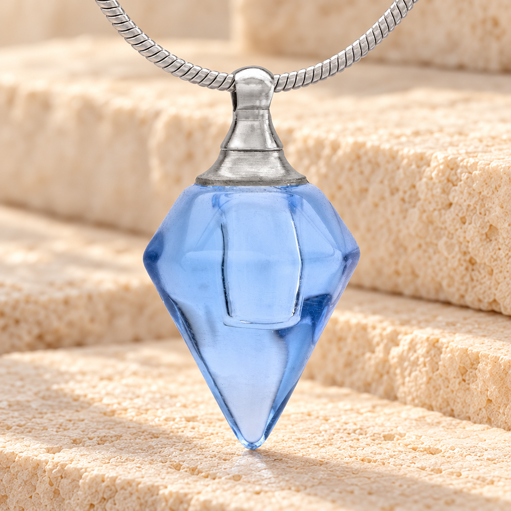 Glass Locket Blue Tops Cremation Jewelry — main — evr2536blue