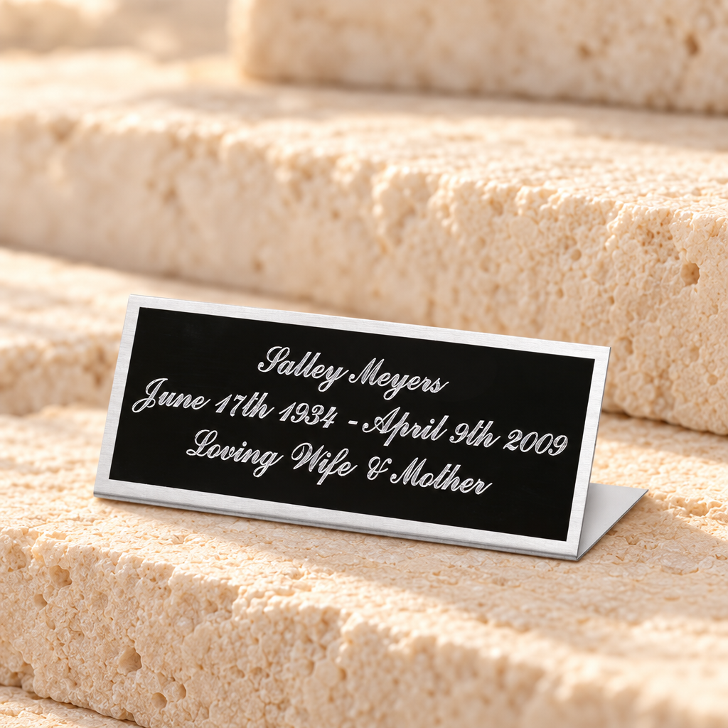 Vela Easel Engraved Plate — main — evr415BSCESU
