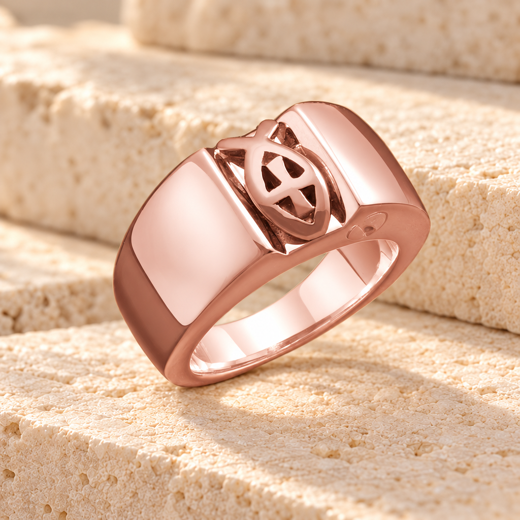 Women's 14K Rose Gold Loyal Ring Jewelry Urn — main product image