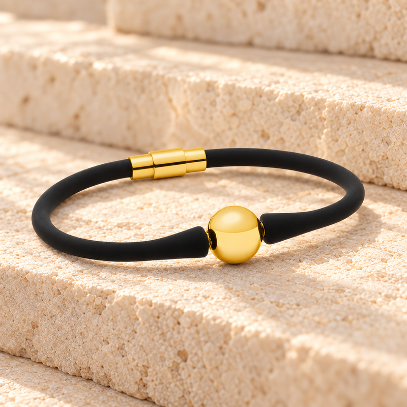 Gold Stainless Steel Simplicity Bracelet Cremation Jewelry
