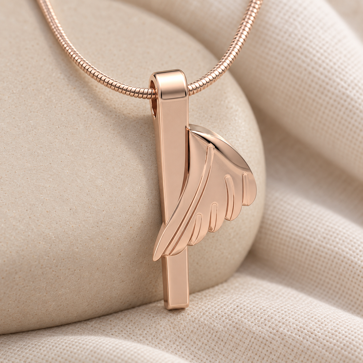 Rose Gold Inspiration Forever Sealed Memorial Jewelry — alternate view — evr6194rgfs