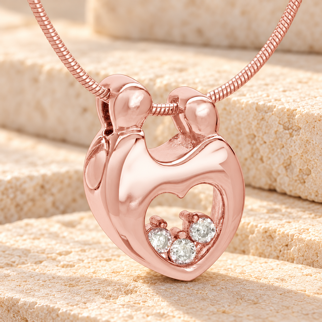 Rose Gold Plated Bound with Love Memorial Jewelry — main — evr6217rg
