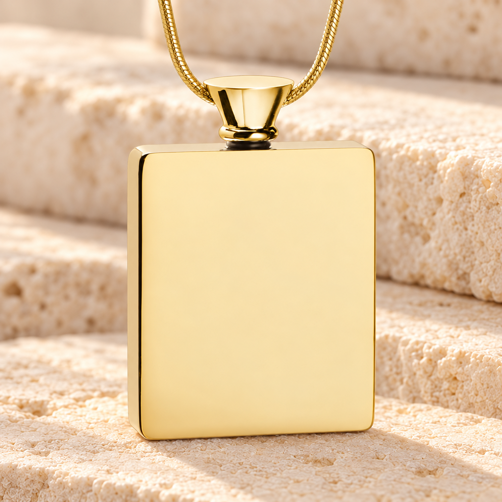 Gold Plated Glorious Moments Urn Pendant — main — evr1510yg