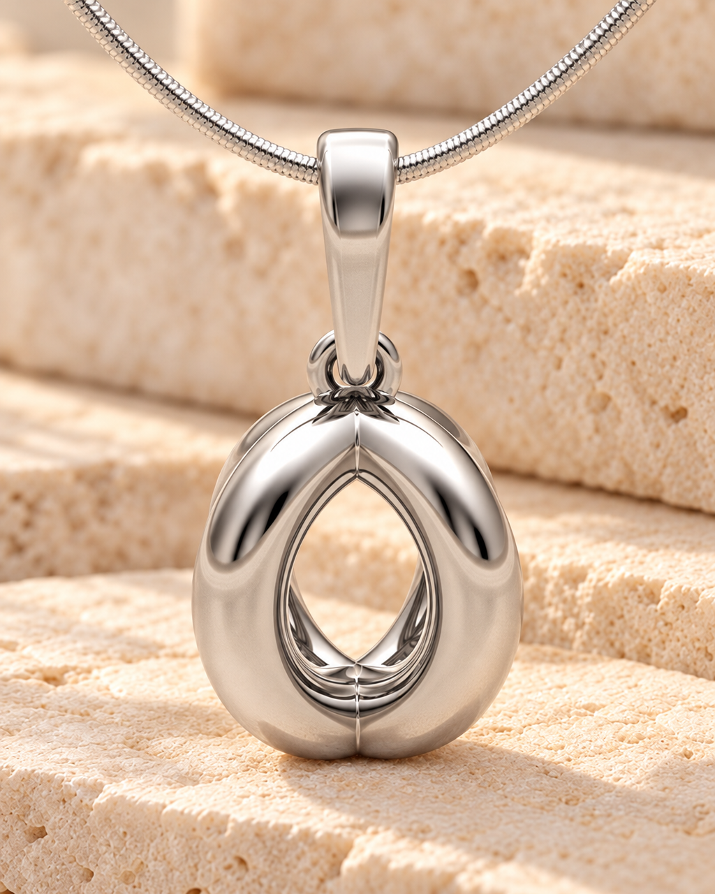 14K White Gold Open Ardor Forever Sealed Memorial Jewelry — main — evr20028wgfs