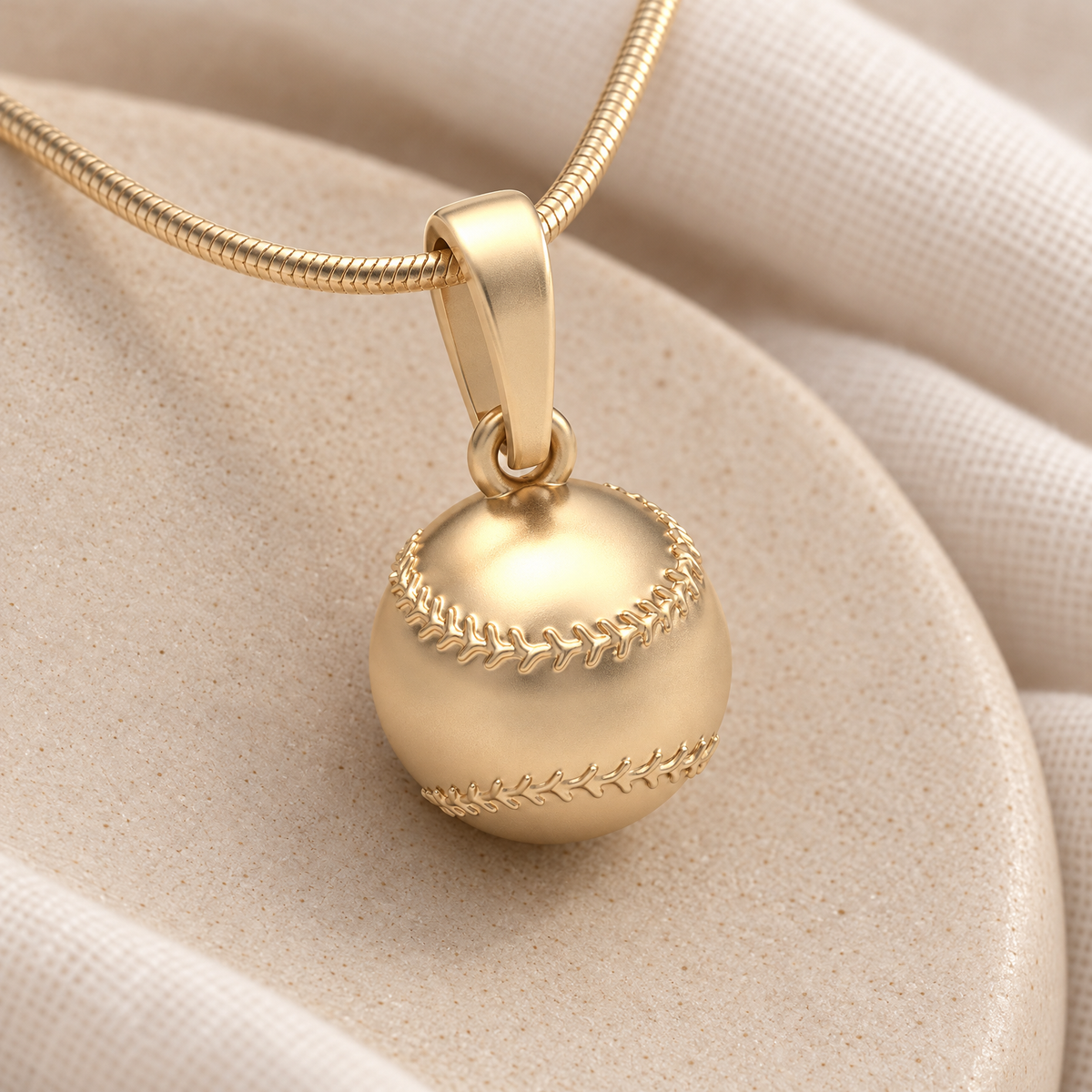 Solid 14k Gold Baseball Forever Sealed Memorial Jewelry — alternate view — evr20045kgfs