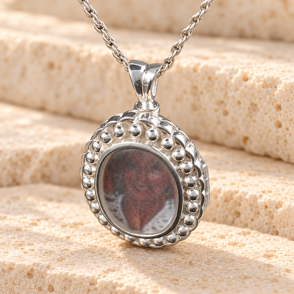 Sterling Silver Faith Cremation Urn Keepsake — main — evr817ss