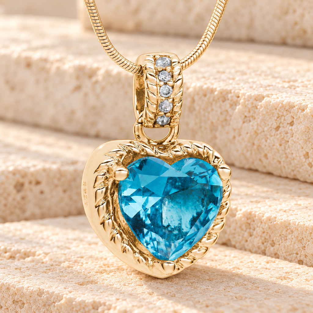 Gold Plated Sea of Hearts Cremation Jewelry — main — evr6481g