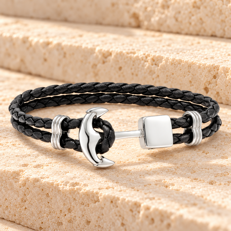 Stainless Steel Nautical Bracelet Cremation Jewelry