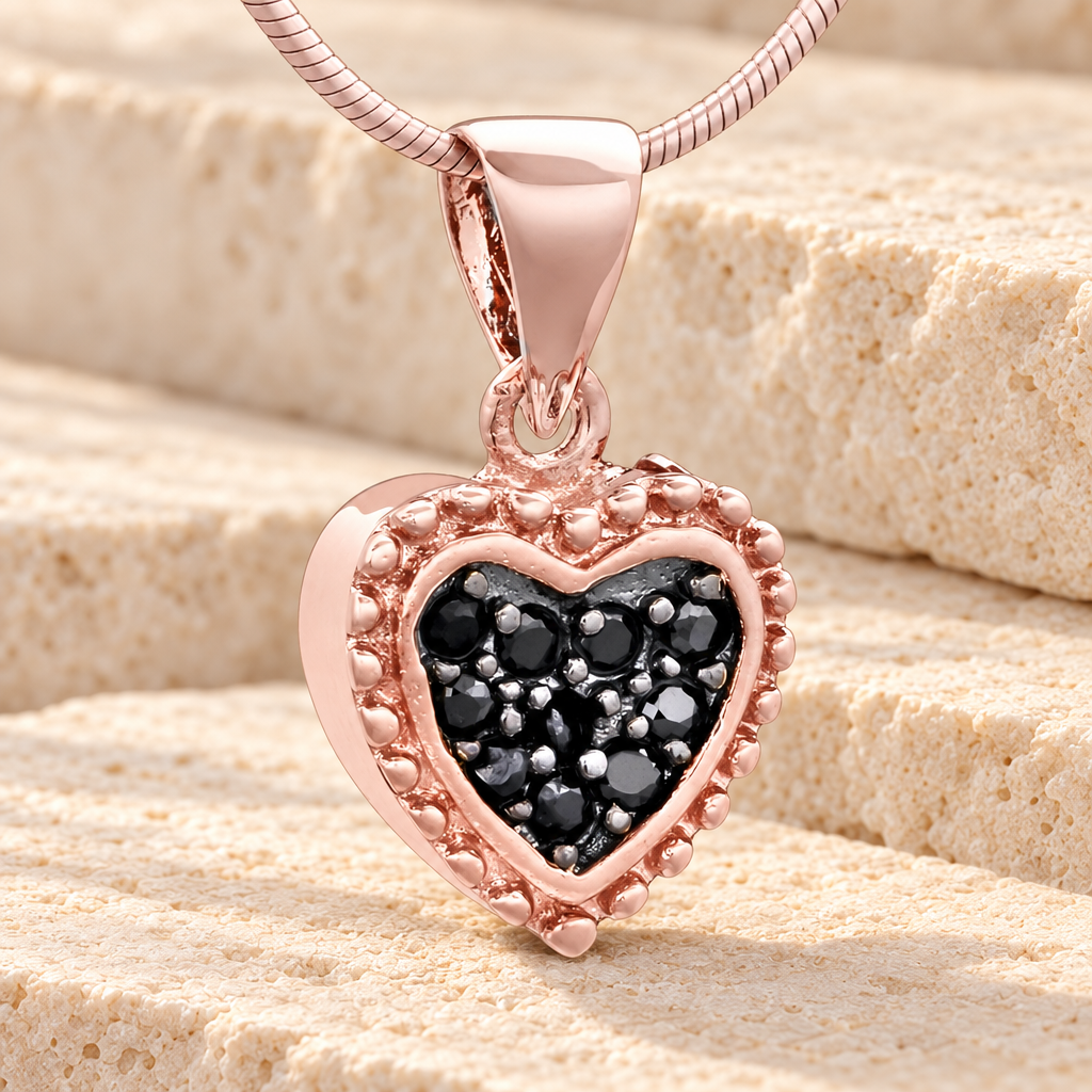 Rose Gold Merry Heart Cremation Jewelry — main — evr6491rg