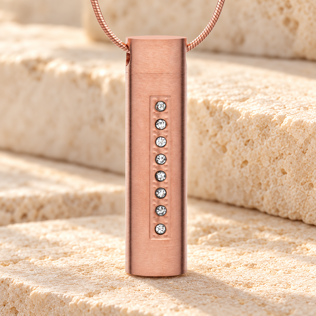 Forever Collection Rose Gold Plated Prince Cremation Pendant — main — evr1073rg