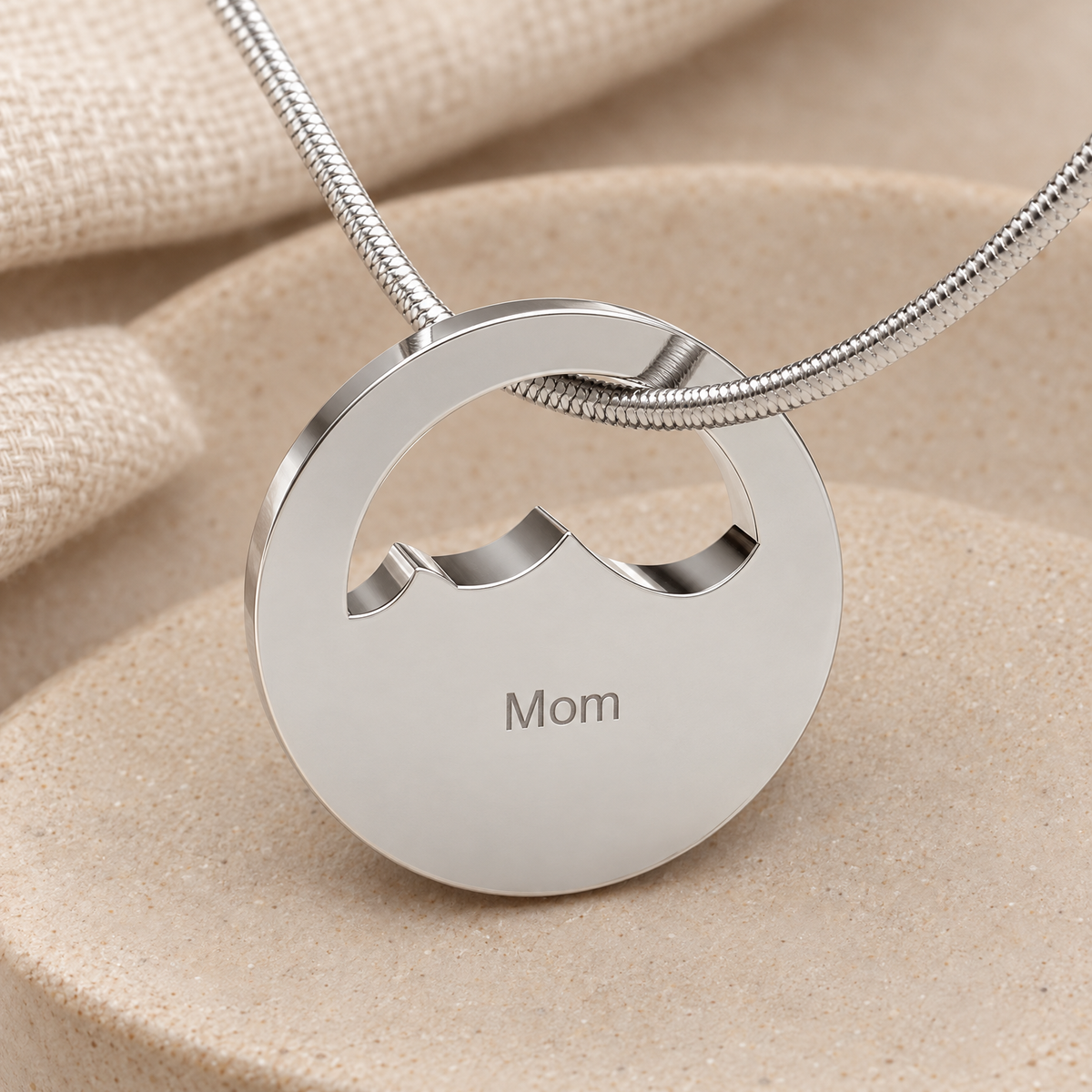 Appalachia Forever Sealed Memorial Jewelry — rear engraving — evr20006ssfs