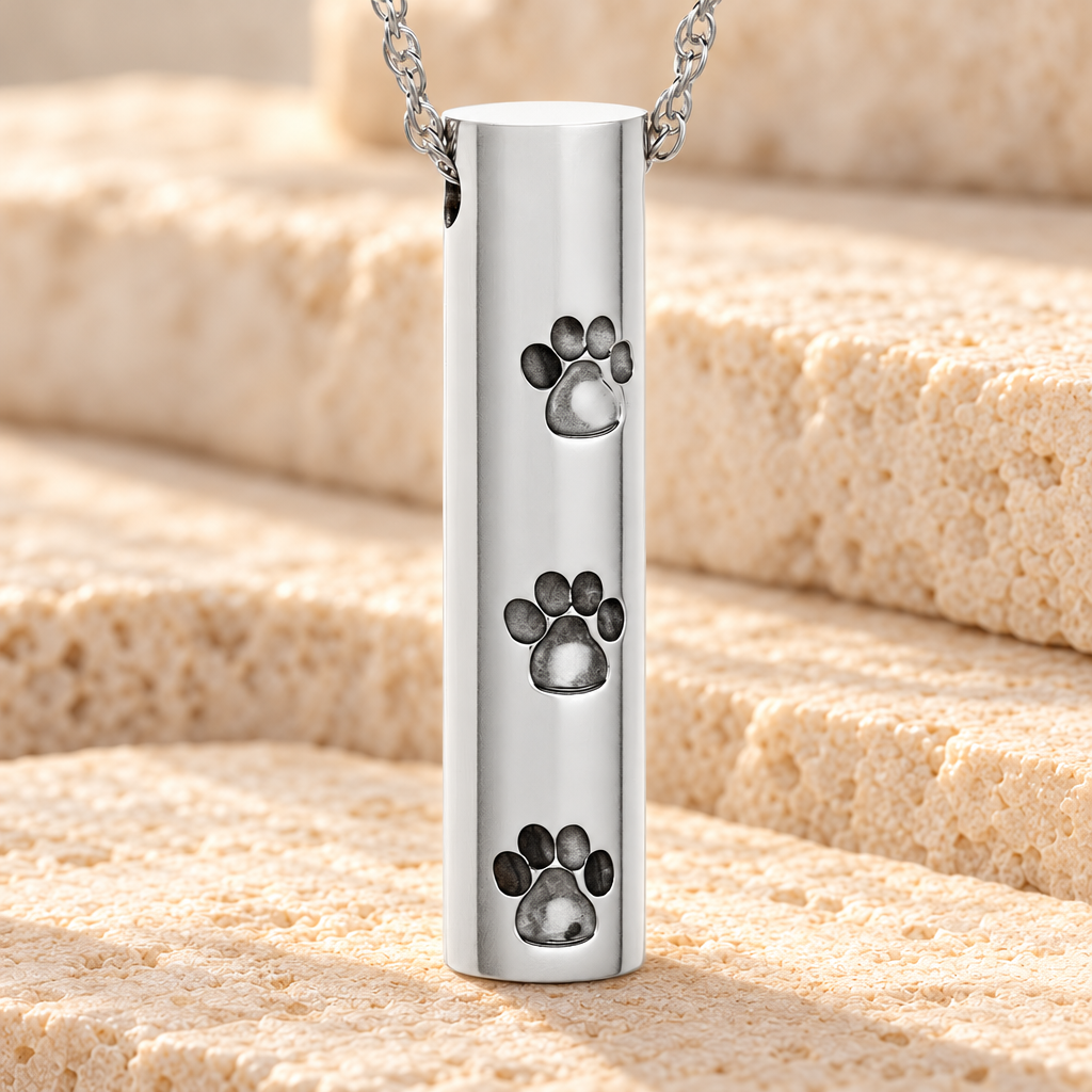 Stainless Steel Soft Impressions Pet Jewelry Urn — main — evr6360ss