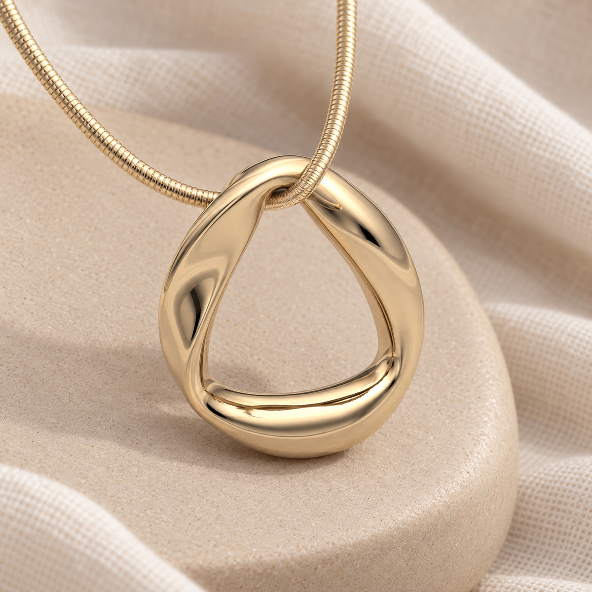 14K Gold Helix Round Forever Sealed Memorial Jewelry — alternate view — evr20020kgfs