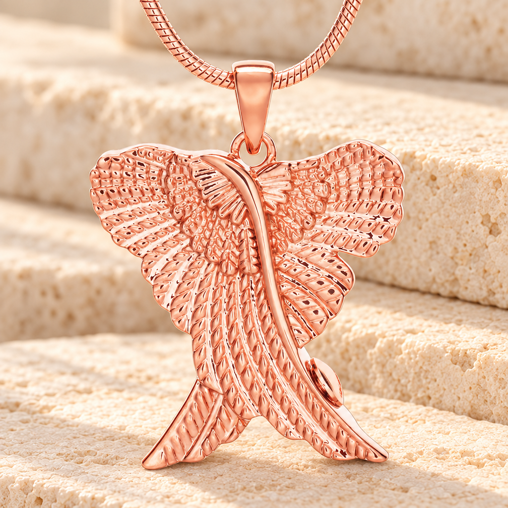 Rose Gold In Peace Urn Pendant — main — evr6765rg