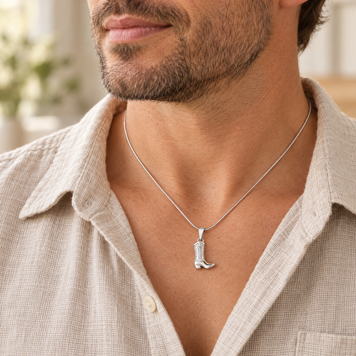 Sterling Silver Cowboy Boot Forever Sealed Memorial Jewelry — lifestyle — evr20051ssfs