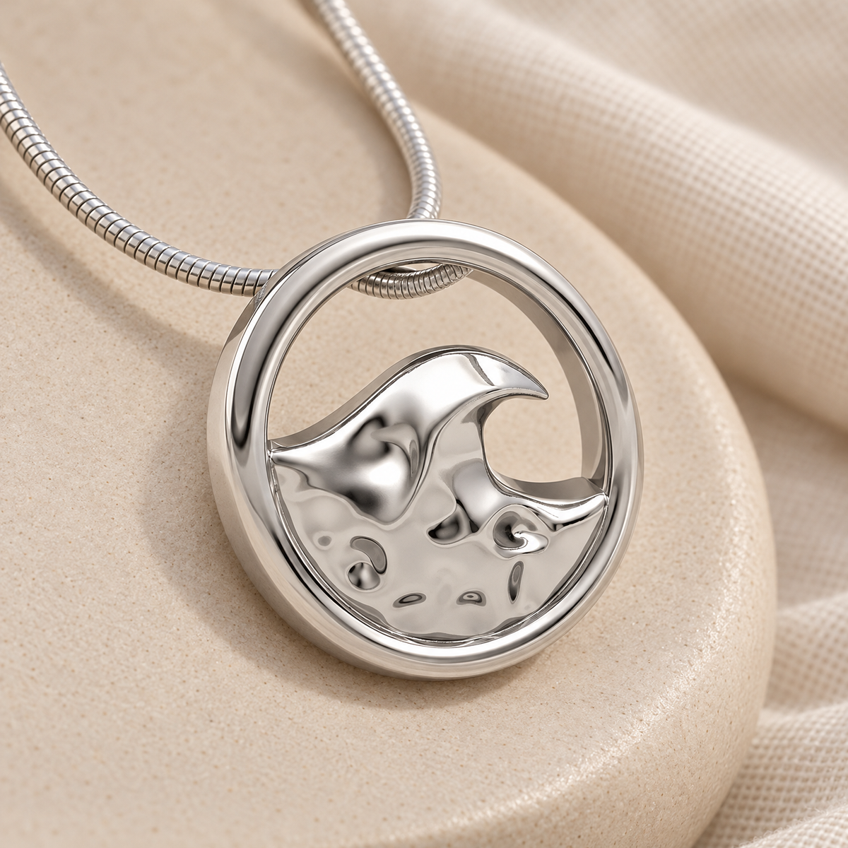 14K White Gold Surf's Up Forever Sealed Memorial Jewelry — alternate view — evr20007wgfs
