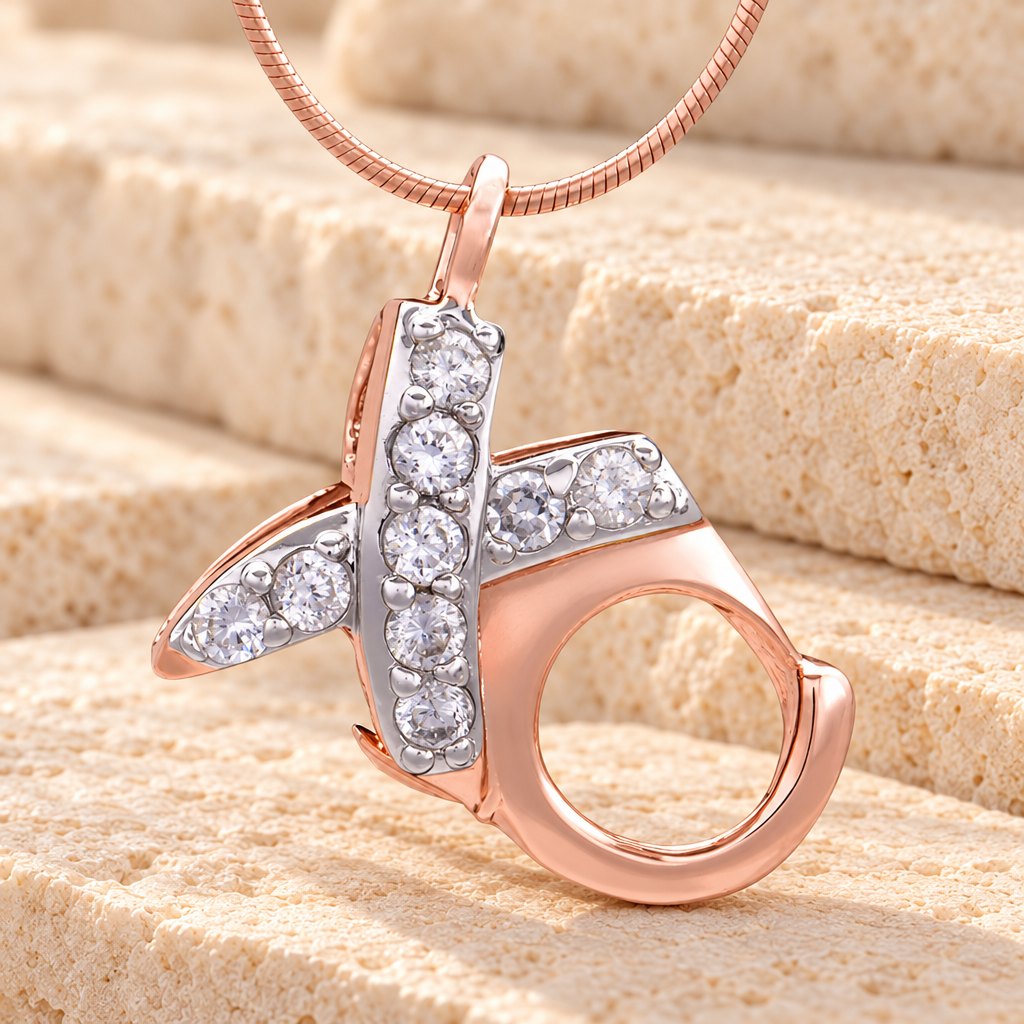 Rose Gold XO Cremation Jewelry — main — evr6518rg